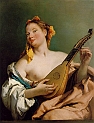 Tiepolo - Donna con mandolino